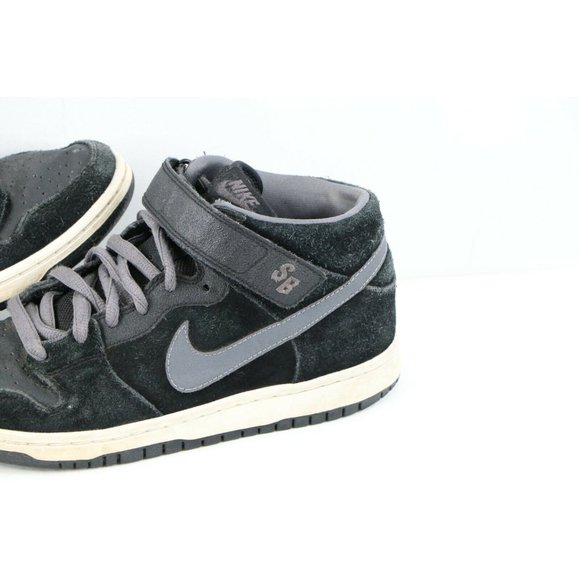 Nike SB Dunk Mid Pro Griptape Leather Skateboard Shoes Sneakers Black main image 4